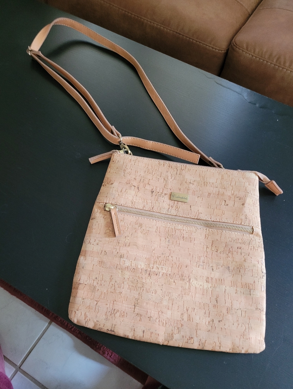 Takis Adamopulos Corkscrew Material Crossbody Bag - Tan